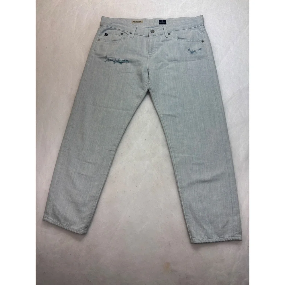 AG‎ Adriano Goldschmied The Piper Crop Slouchy Slim Jeans Distressed Size 27